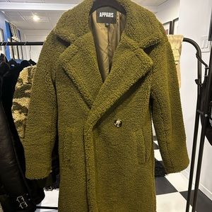 Apparis dark green Mia coat